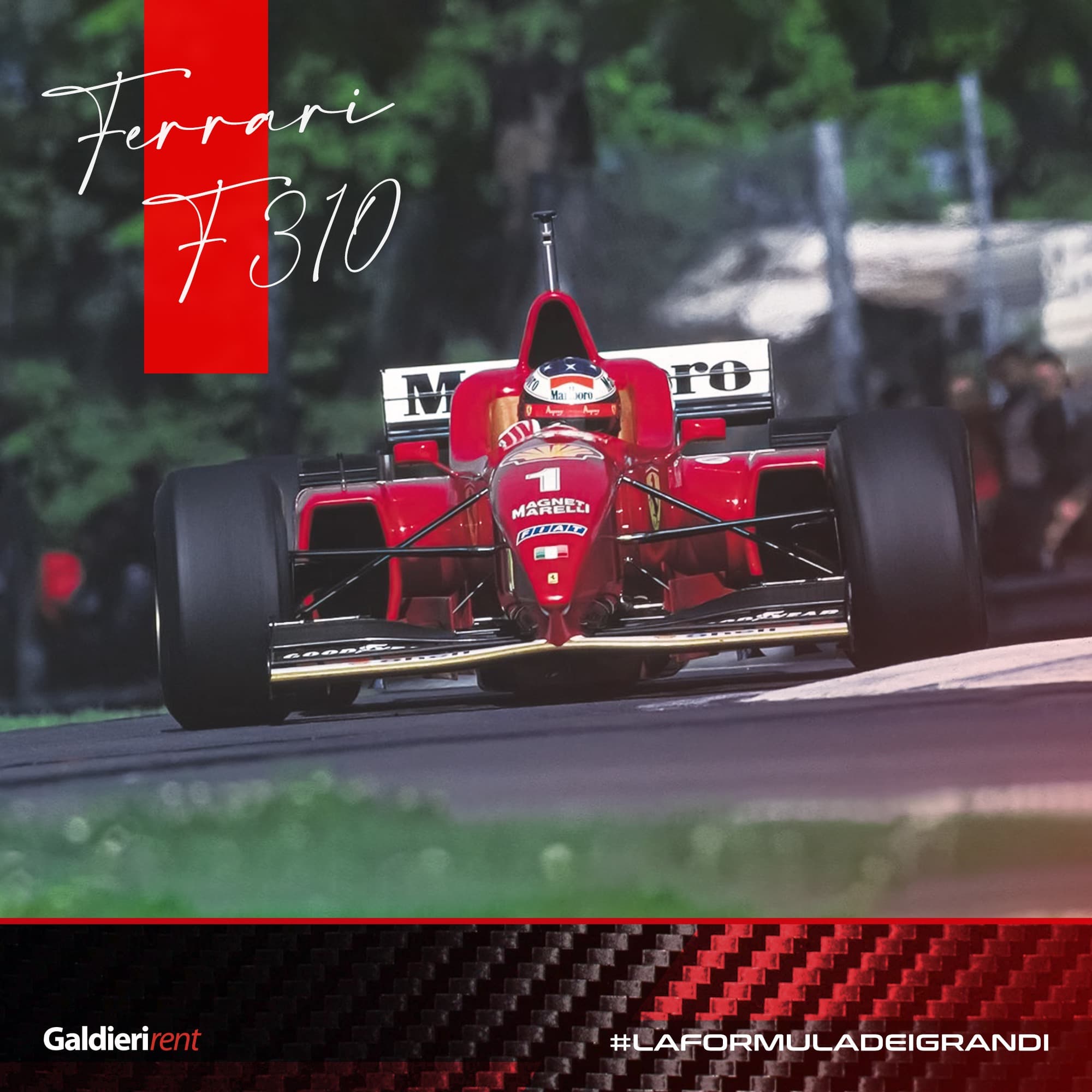 Ferrari F310, la prima Rossa di Schumy