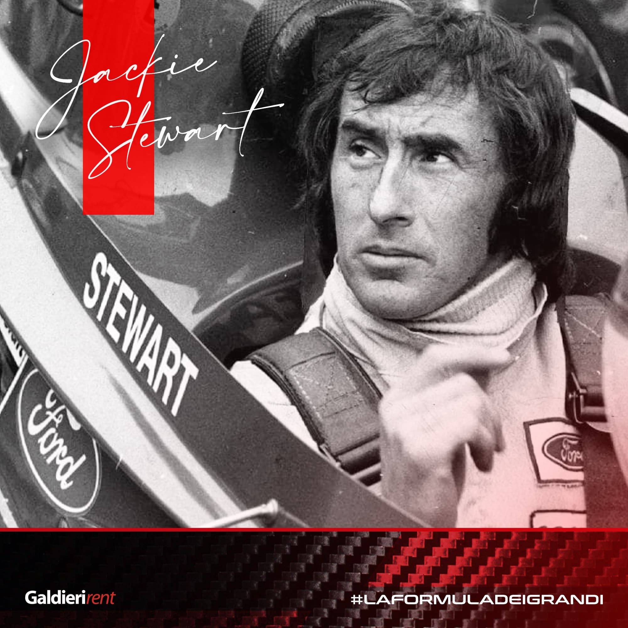 Jackie Stewart e David Niven, un botto da ricordare