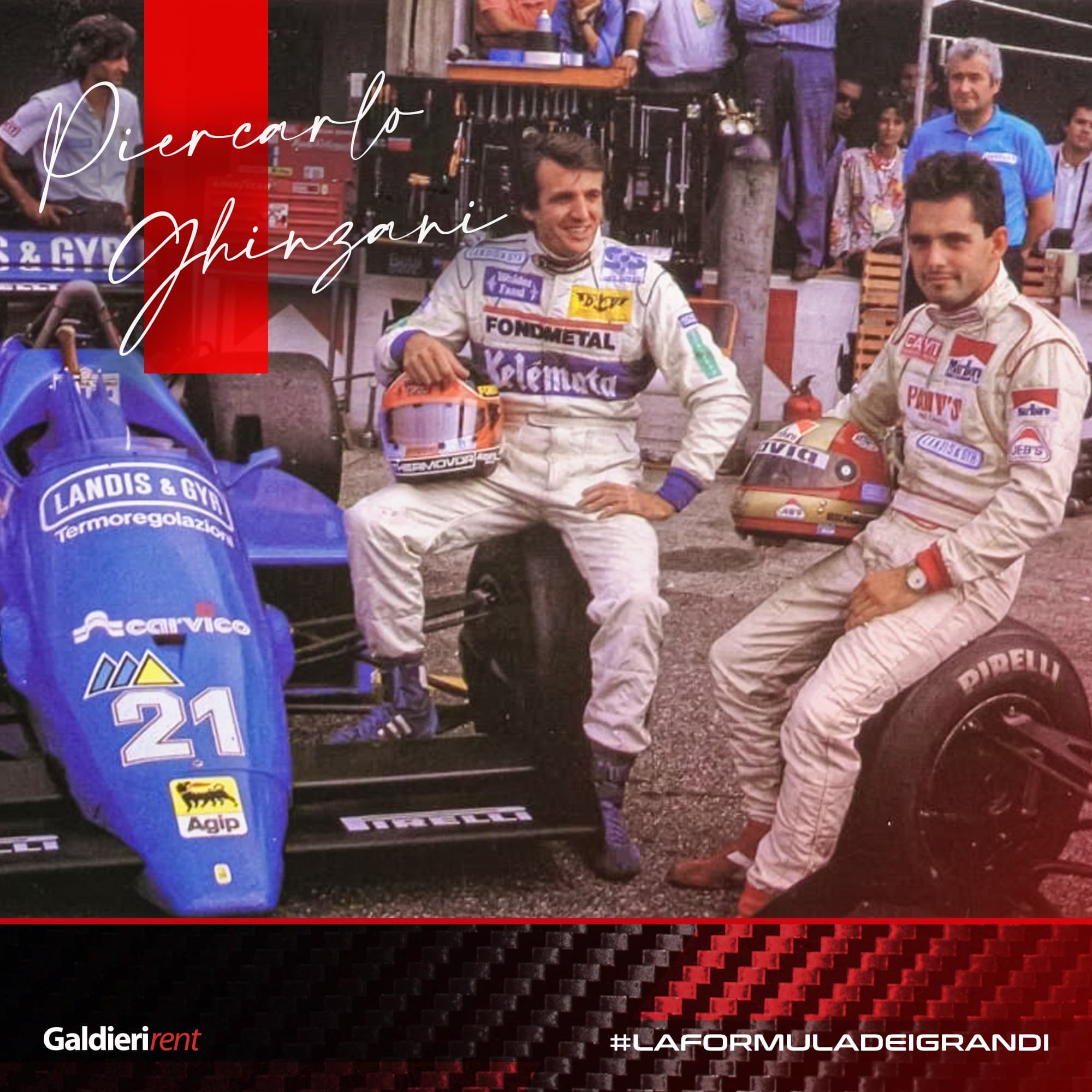 Piercarlo Ghinzani e quel quinto posto memorabile.