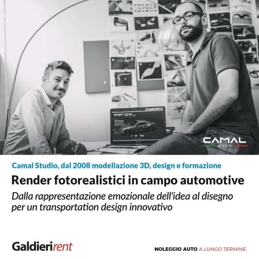 CAMAL Studio: render fotorealistici in campo automotive