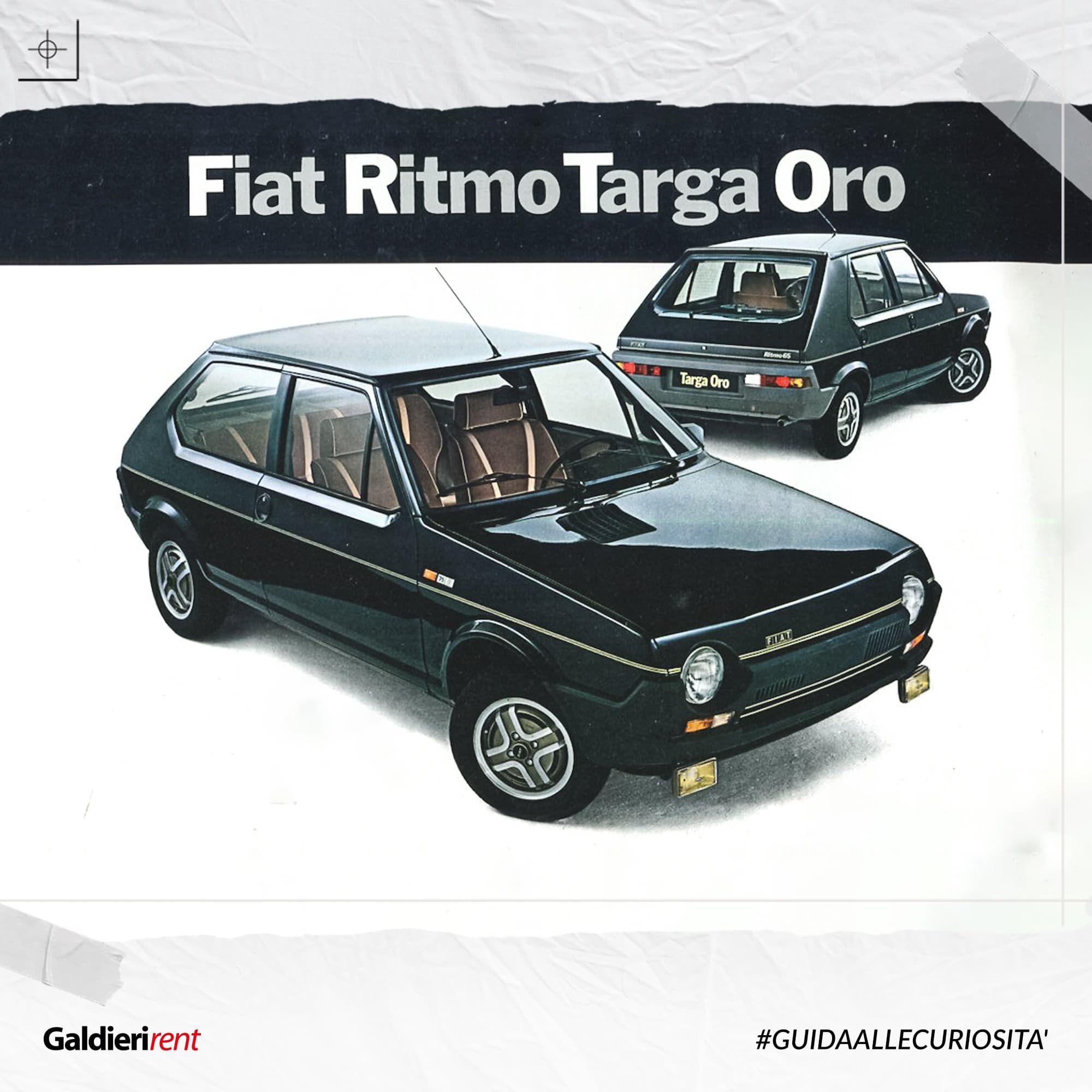 Fiat Ritmo 65 Targa Oro, una serie speciale