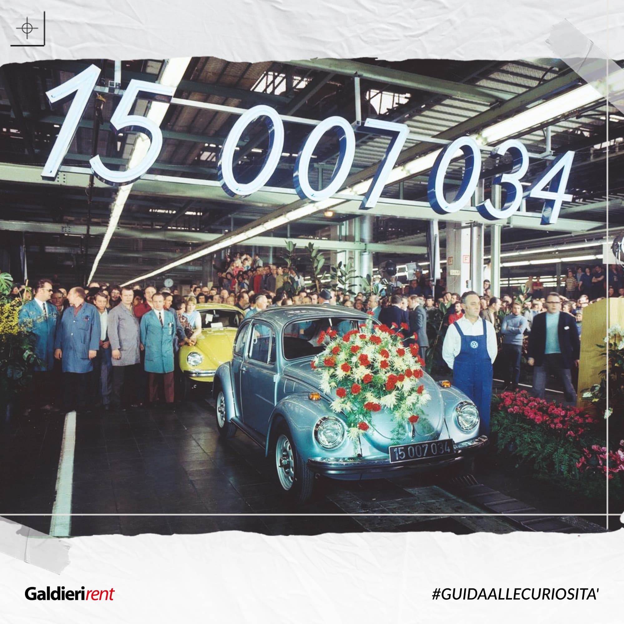 Maggiolino, 50 anni fa il record di produzione