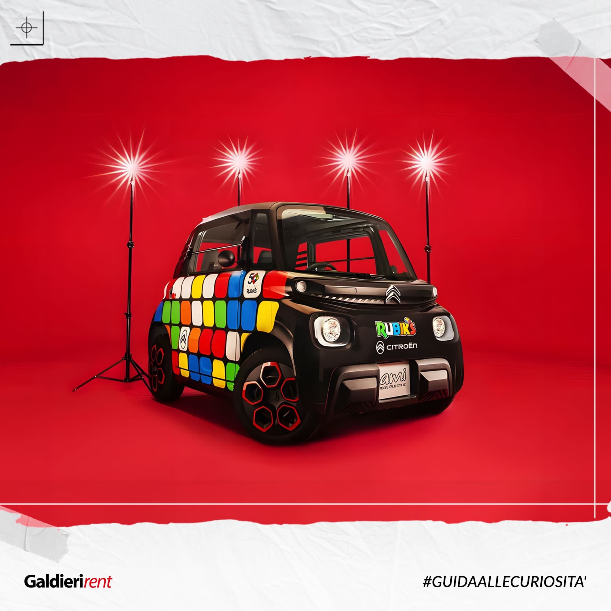 Milano, Citroën Ami celebra i 50 anni del Cubo di Rubik
