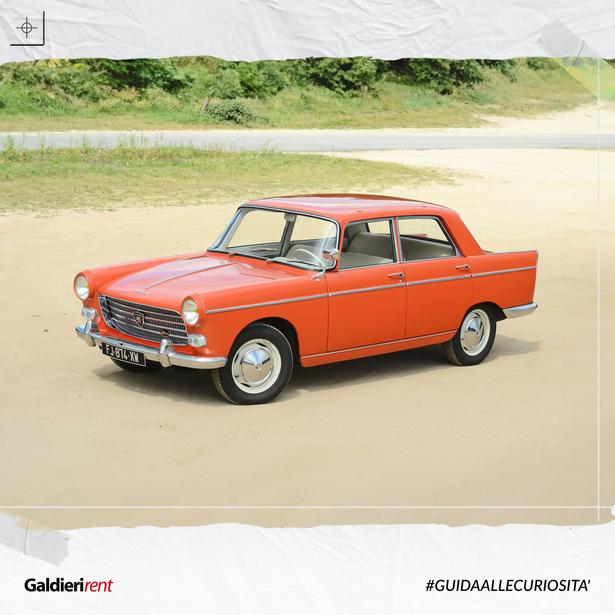 Peugeot 404, la macchina che vestiva arancione