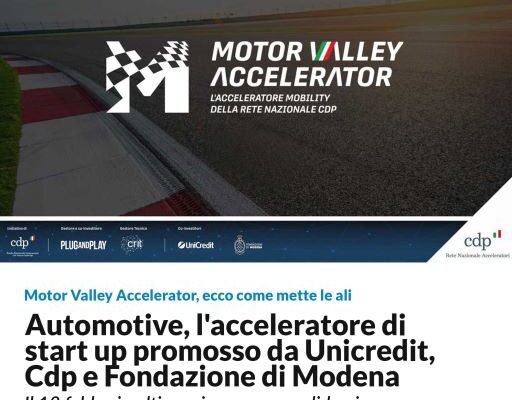 Primo acceleratore italiano: Motor Valley Accelerator