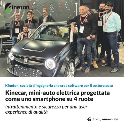 Kinecar: minicar elettrica progettata come uno smartphone