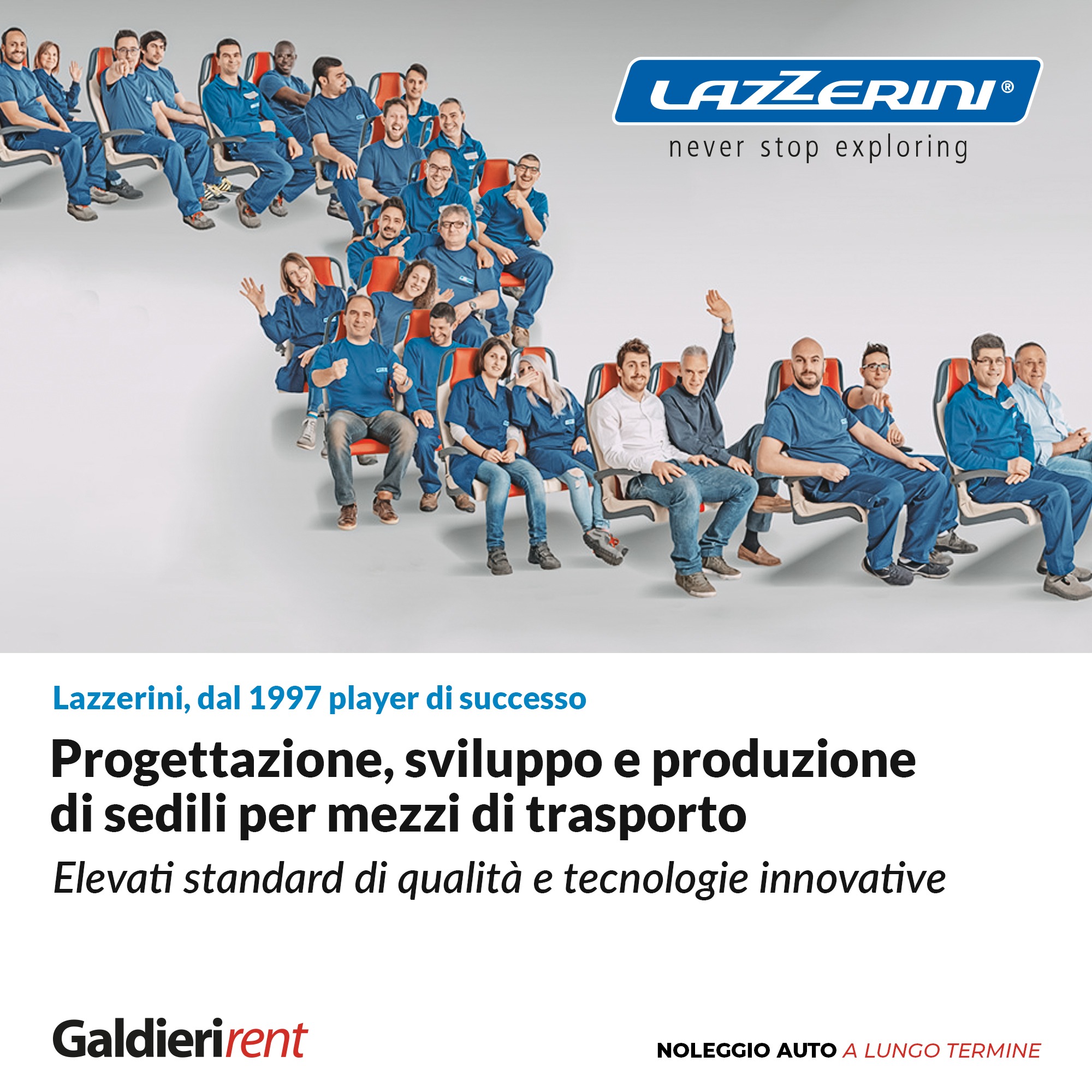 Lazzerini Srl: dal 1997 progettazione, sviluppo e produzione di sedili