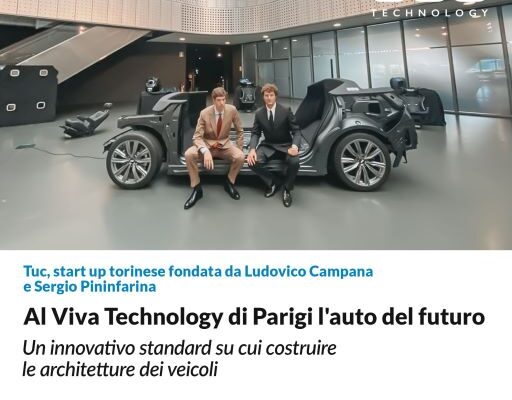 Al Viva Technology di Parigi l’auto della start up TUC